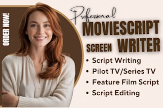be scriptwriter, editor, and movie script writing, screenplay writer, tv series