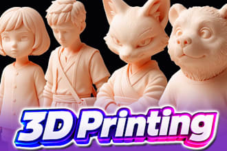 sculpt 3d model, toys, action figure, statues, character for 3d printing