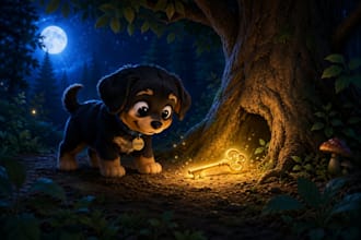 create cute ai children storybook illustration and book cover