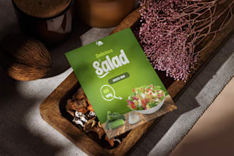 design creative flyers for food, party
