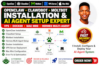 install setup openclaw clawdbot moltbot ai agent on vps mac mini and docker