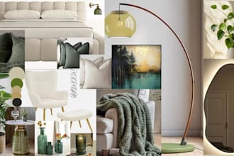 design bespoke interior mood boards for your space