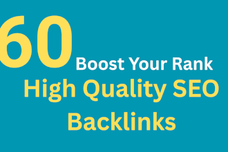 60 high quality seo backlinks