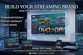 form landing page website builder for iptv app with self logo and icon
