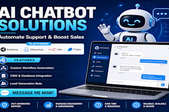 build and integrate ai chatbot n8n ai agent tidio dialogflow botpress and retell