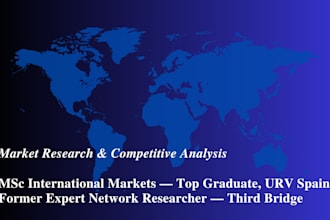 do market research, competitor and emerging market analysis