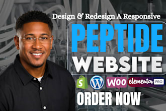build fda compliant peptide website, research peptide, ecommerce peptide store