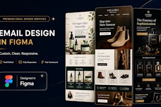 design responsive email  in figma for ecommerce brands
