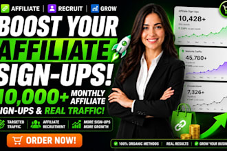 build sales guarantee affiliate recruitment, affiliate marketing link promotion