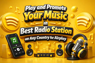 play and promote your songs in best radio station on any country for airplay
