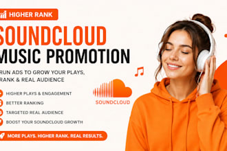 run ads for soundcloud music promotion for higher rank soundcloud promotion