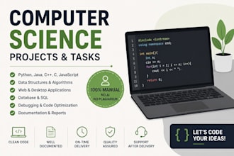 help with python java cpp computer science projects