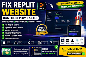 replit website bugs, deploy to cloud, optimize and scale app