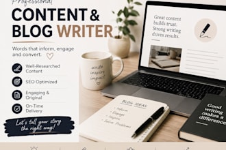 write creative and SEO friendly blog content