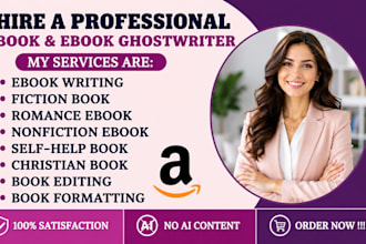 be your ebook ghostwriter, non fiction book writer, ghost book writer