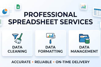 format, clean, and manage custom spreadsheet projects