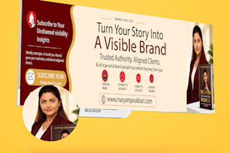 design a modern linkedin banner and cover photo