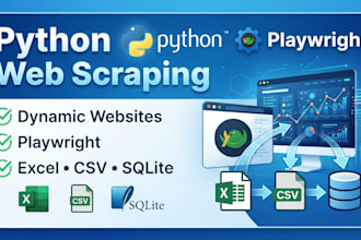 build a custom python web scraper using playwright