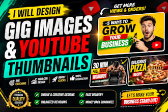design fiver gigs image thumbnail, gig pic,youtube thumbnail