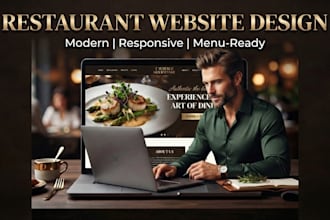 design a modern restaurant website with online menu and ordering
