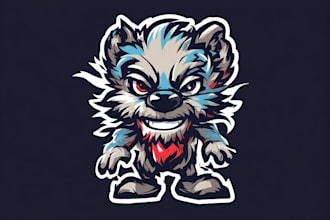 make cute mascot and cartoon character logo
