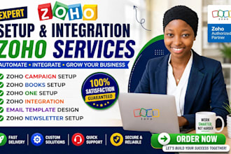 setup zoho campaign zoho book zoho  newsletter zoho integration email template