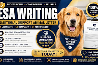 write and sign esa letter housing animal support letter mental health esa brip