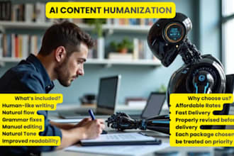 humanize ai content into natural engaging human written text