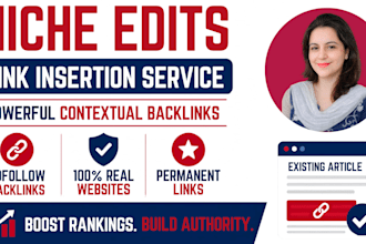 do premium niche edits and dofollow link insertion