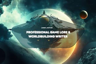write custom game lore, worldbuilding, and fiction stories