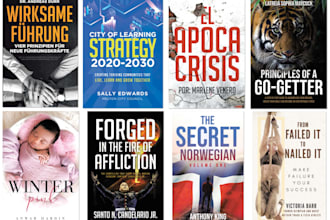 design custom book cover, interior, and ebook conversion