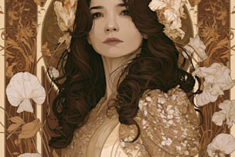 draw anything in art nouveau style