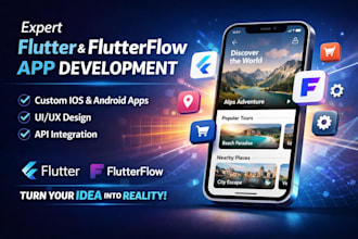 do expert mobile app development in flutter and flutterflow