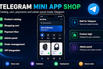 build a telegram mini app shop with catalog and admin panel