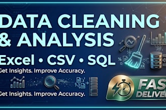 clean, preprocess and analyze your data
