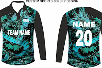 design custom sports jersey in coreldraw with 3d mockup