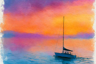 hand drawn artistic watercolor art