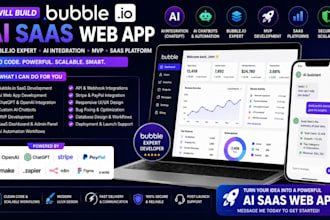 bubble ai saas web app saas ai integration bubble io saas app mvp web3 app