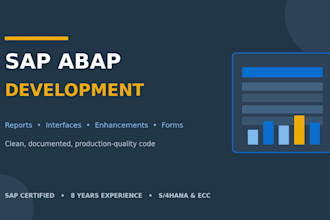 develop sap abap reports, interfaces, enhancements, and forms