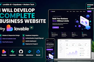 develop a complete business website using lovable ai