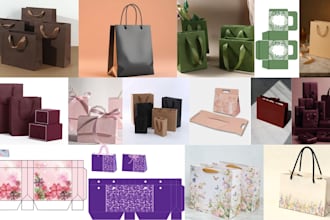 design modern shopping bag paper bag, fashion shopping bags and gift bag design