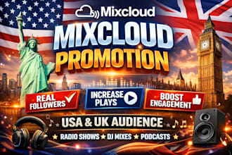 usa UK popular mixcloud platforms for your mixcloud music promotion