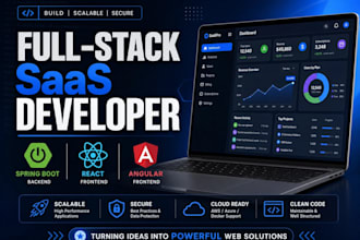 develop a full stack saas using spring boot and react