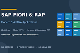 sap fiori apps with rap, cds views, and odata services