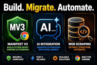 develop a custom chrome extension with ai integration