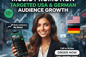 do organic USA, german spotify music promotion and targeted audience growth