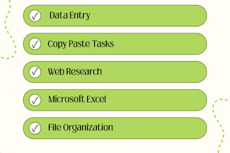 do accurate data entry in excel, google sheets or word