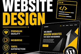 build custom HTML CSS js website design for your business
