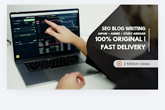 write SEO blog posts about japan, anime and study abroad