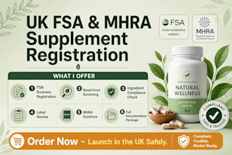 handle UK mhra and fsa food supplement registration